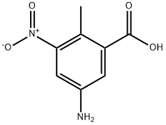 o-Toluic acid, 5-amino-3-nitro- (7CI) Struktur