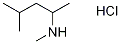 N,4-Dimethyl-2-pentanamine hydrochloride Struktur