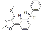 Oxazolo[4,5-c]quinoline,  2-methyl-4-(methylthio)-6-(phenylsulfonyl)- Struktur