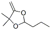 1,3-Dioxolane,  4,4-dimethyl-5-methylene-2-propyl- Struktur