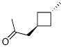 2-Propanone, 1-(3-methylcyclobutyl)-, trans- (9CI) Struktur
