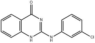 2-((3-Chlorophenyl)amino)quinazolin-4(3H)-one Struktur