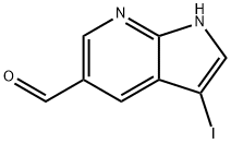 3-IODO-1H-PYRROLO[2,3-B]PYRIDINE-5-CARBALDEHYDE Struktur