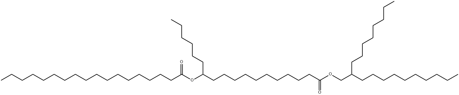 2-octyldodecyl 12-[(1-oxooctadecyl)oxy]octadecanoate Struktur