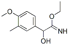 Benzeneethanimidic  acid,  -alpha--hydroxy-4-methoxy-3-methyl-,  ethyl  ester  (9CI) Struktur