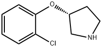 PYRROLIDINE, 3-(2-CHLOROPHENOXY)-, (3R)- Struktur