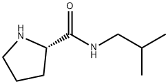 2-Pyrrolidinecarboxamide,N-(2-methylpropyl)-,(S)-(9CI) Struktur