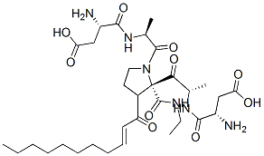 undecenoyl-aspartyl-dialanyl-proline ethylamide Struktur