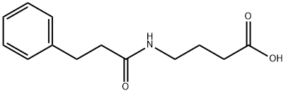 4-[(3-phenylpropanoyl)amino]butanoic acid Struktur