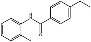 BENZAIMDE, 4-ETHYL-N-(2-METHYLPHENYL)- Struktur