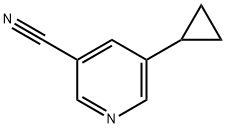 5-cyclopropylnicotinonitrile Struktur