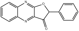 Furo[2,3-b]quinoxalin-3(2H)-one,  2-phenyl- Struktur