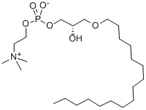 3-O-HEXADECYL-SN-GLYCERO-1-PHOSPHOCHOLINE Struktur