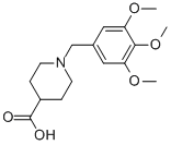 1-[(3,4,5-TRIMETHOXYPHENYL)METHYL]-PIPERIDINE-4-CARBOXYLIC ACID Struktur