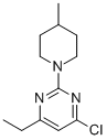 4-CHLORO-6-ETHYL-2-(4-METHYL-1-PIPERIDINYL)PYRIMIDINE Struktur