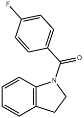 (2,3-DIHYDROINDOL-1-YL)-(4-FLUOROPHENYL)-METHANONE Struktur