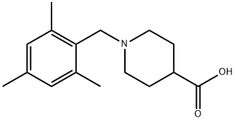 1-[(2,4,6-TRIMETHYLPHENYL)METHYL]-PIPERIDINE-4-CARBOXYLIC ACID Struktur