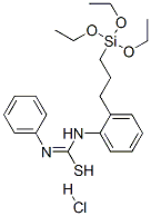 1,3-diphenyl-2-[3-(triethoxysilyl)propyl]isothiourea, monohydrochloride Struktur