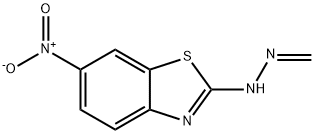 Formaldehyde, (6-nitro-2-benzothiazolyl)hydrazone (7CI) Struktur