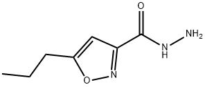 3-Isoxazolecarboxylicacid,5-propyl-,hydrazide(7CI) Struktur