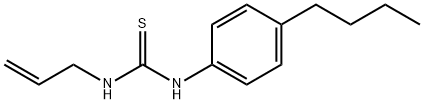 1-烯丙基-3-(4-丁基苯基)硫脲 結(jié)構(gòu)式