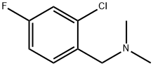 BenzeneMethanaMine, 2-chloro-4-fluoro-N,N-diMethyl- Struktur