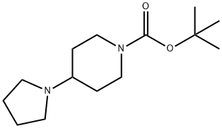 4-PYRROLIDIN-1-YL-PIPERIDINE-1-CARBOXYLIC ACID TERT-BUTYL ESTER Struktur