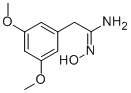 BENZENEETHANIMIDAMIDE, N-HYDROXY-3,5-DIMETHOXY Struktur