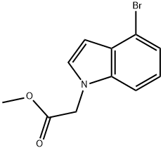 methyl (4-bromo-1H-indol-1-yl)acetate Struktur