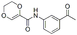 1,4-Dioxin-2-carboxamide,  N-(3-acetylphenyl)-5,6-dihydro- Struktur