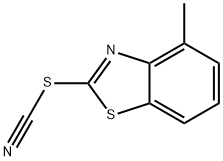 Thiocyanic acid, 4-methyl-2-benzothiazolyl ester (7CI) Struktur