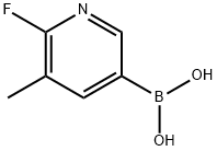 2-FLUORO-3-METHYLPYRIDINE-5-BORONIC ACID Structure