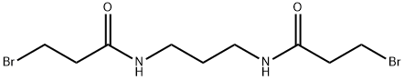 3-bromo-N-[3-(3-bromopropanoylamino)propyl]propanamide Struktur