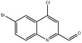 6-BROMO-4-CHLOROQUINOLINE-2-CARBOXALDEHYDE Struktur