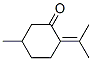 5-methyl-2-(propan-2-ylidene)cyclohexan-1-one Struktur