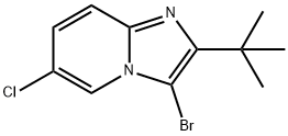 3-BROMO-2-TERT-BUTYL-6-CHLORO-IMIDAZO[1,2-A]PYRIDINE Struktur