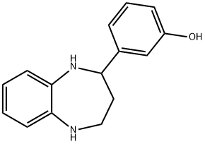 3-(2,3,4,5-TETRAHYDRO-1H-BENZO[B][1,4]DIAZEPIN-2-YL)-PHENOL Struktur