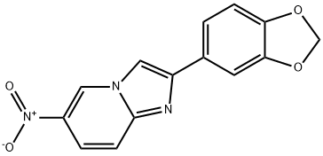 2-BENZO[1,3]DIOXOL-5-YL-6-NITRO-IMIDAZO[1,2-A]PYRIDINE Struktur