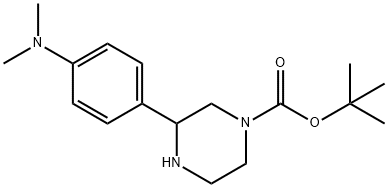 3-(4-DIMETHYLAMINO-PHENYL)-PIPERAZINE-1-CARBOXYLIC ACID TERTIER-BUTYL ESTER Struktur