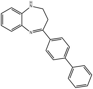 4-BIPHENYL-4-YL-2,3-DIHYDRO-1H-BENZO[B][1,4]DIAZEPINE Struktur