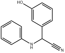 (3-HYDROXY-PHENYL)-PHENYLAMINO-ACETONITRILE Struktur