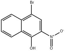 4-BROMO-2-NITRO-1-NAPHTHALENOL Struktur