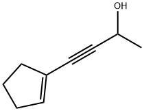 3-Butyn-2-ol, 4-(1-cyclopenten-1-yl)- (7CI) Struktur