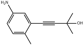 2-(2-Methyl-3-butyn-2-ol)-4-aMinotoluene Struktur