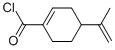 1-Cyclohexene-1-carbonyl chloride, 4-(1-methylethenyl)- (9CI) Struktur