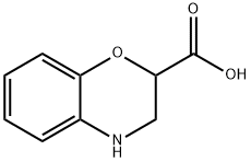 3,4-ジヒドロ-2H-1,4-ベンゾオキサジン-2-カルボン酸 化學(xué)構(gòu)造式