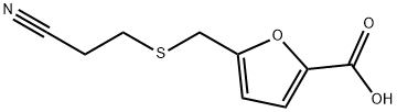 5-(2-CYANO-ETHYLSULFANYLMETHYL)-FURAN-2-CARBOXYLIC ACID Struktur