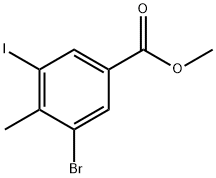 3-溴-5-碘-4-甲基苯甲酸甲酯 結(jié)構(gòu)式