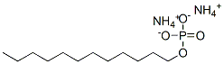 Phosphoric acid, dodecyl ester, ammonium salt Struktur