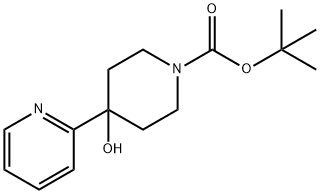 4'-HYDROXY-3',4',5',6'-TETRAHYDRO-2'H-[2,4']BIPYRIDINYL-1'-CARBOXYLIC ACID TERT-BUTYL ESTER Struktur